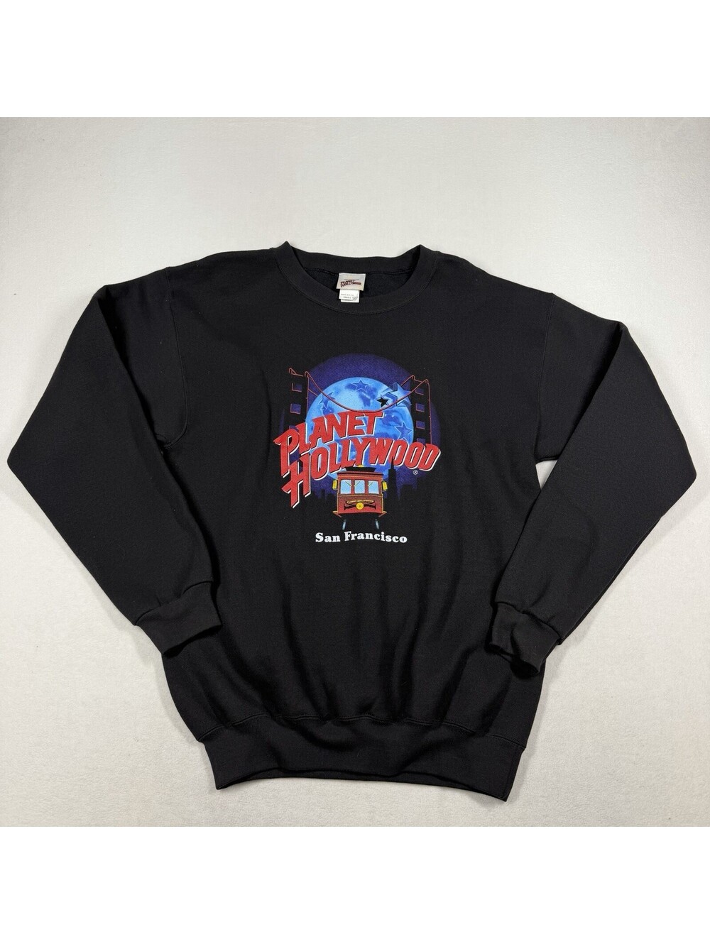 Vintage 90s Planet Hollywood San Francisco Crewneck Black Size Small